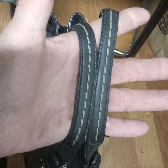 Coach authentic vintage black leather Hamptons handbag - Picture 12 of 16